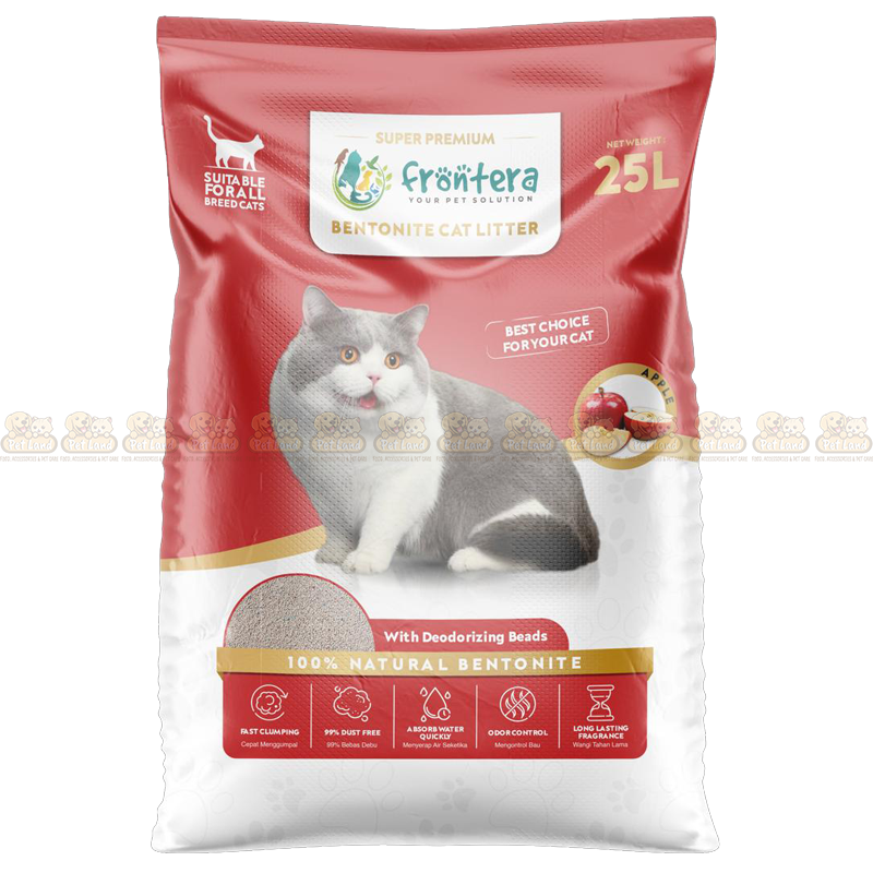 Frontera Super Premium Bentonite Apple Flavour Cat Litter 25L