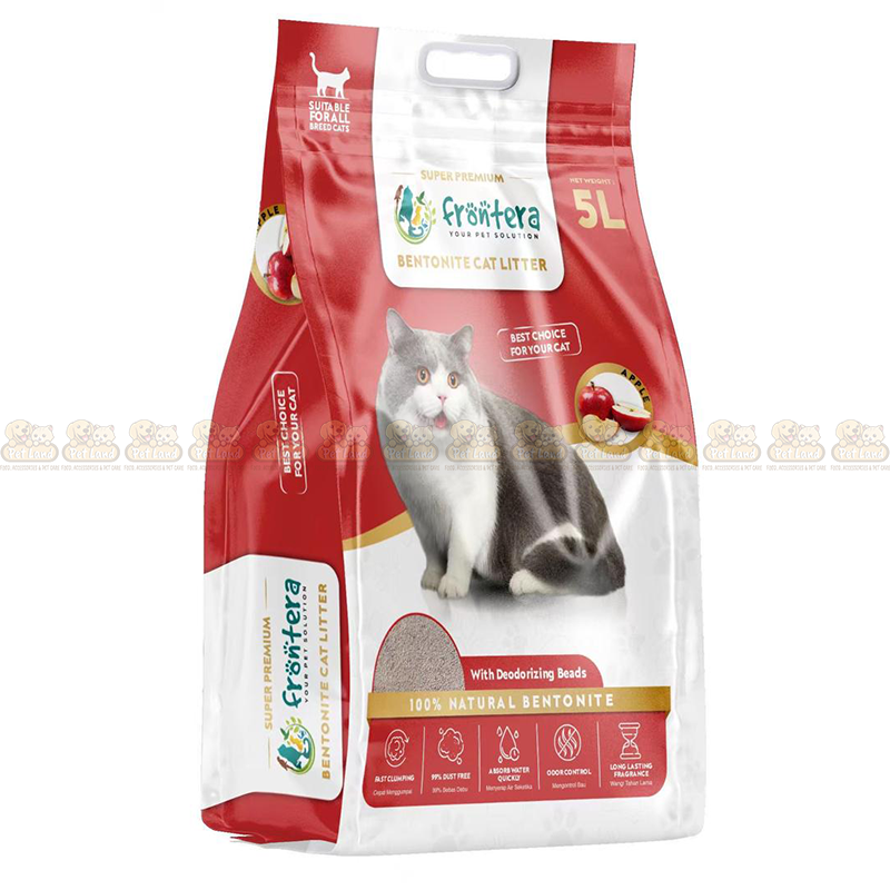 Frontera Super Premium Bentonite Apple Flavour Cat Litter 5L