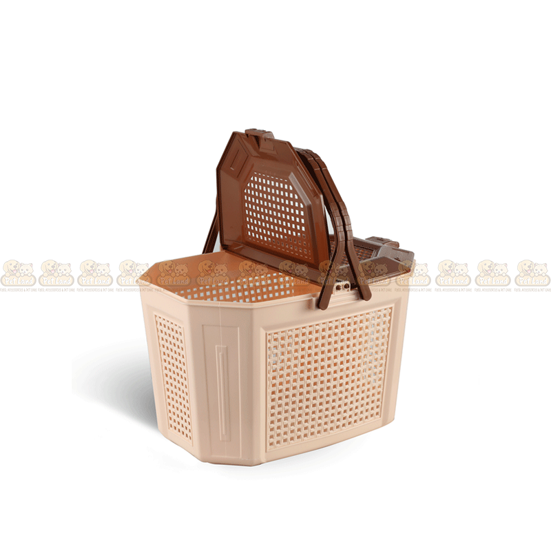 Cat Carrier Basket for Travel & Vet Checkup