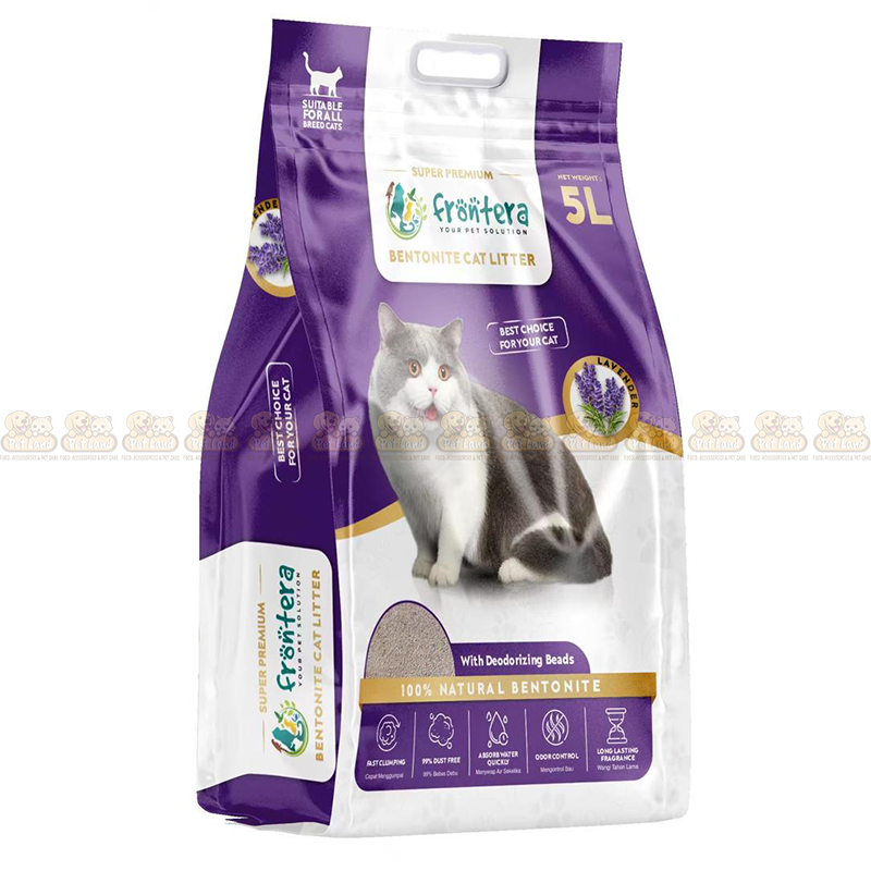 Frontera Super Premium Bentonite Lavender Flavour Cat Litter 5L