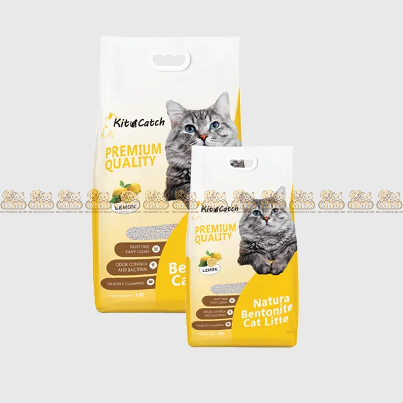 Kit Catch Natural Bentonite Lemon Flavour Cat Litter 5L