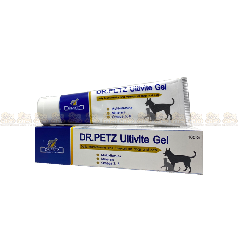DR. PETZ Ultivite Gel Multivitamin Gel for Dogs & Cats – 120gm