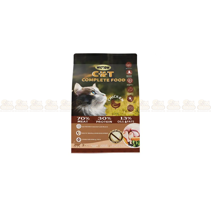 WiMOW Grain Free Chicken Flavor 3kg All Age Cat Food