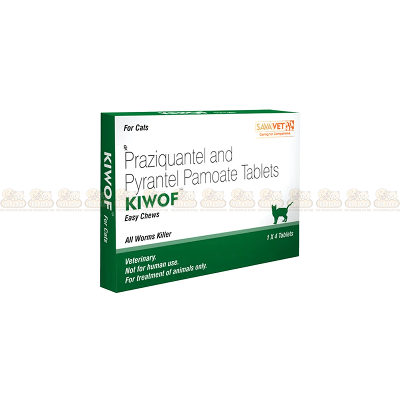 Kiwof Cat Deworming Tablet – Dewormer for Cats (1 Tablet)