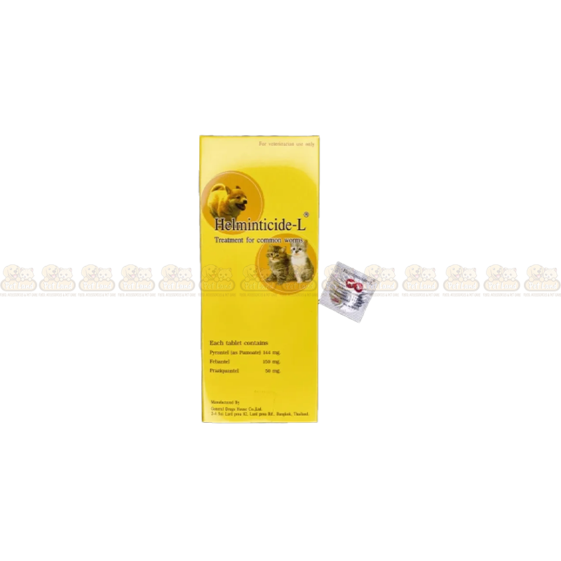 Helminticide-L – Deworming Tablet for Dogs & Cats (1 Tablet)