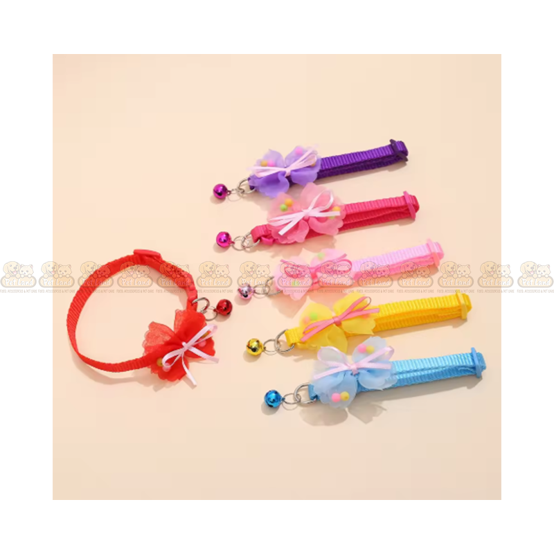 Adjustable Bowknot Design Cat Collar with Bell
