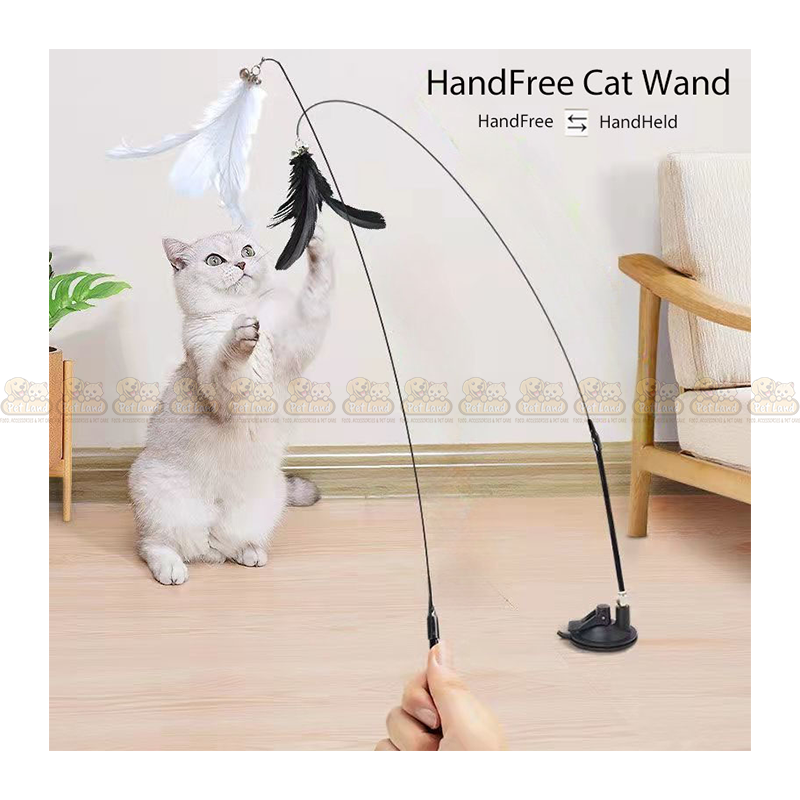Feather Stick Swing Interactive Cat Teaser Toy