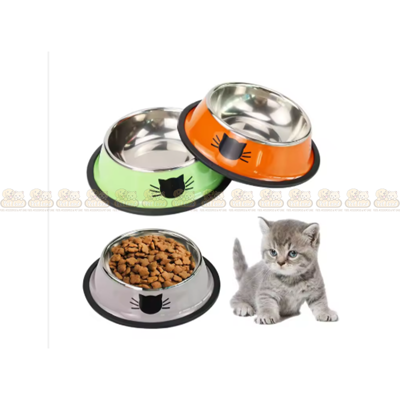 Stainless Steel Colorful Feeding Bowl for Pet