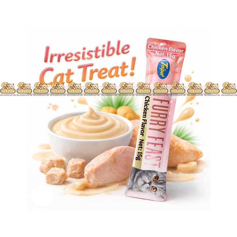 Taipet Furry Feast Chicken Flavor Treat 15g
