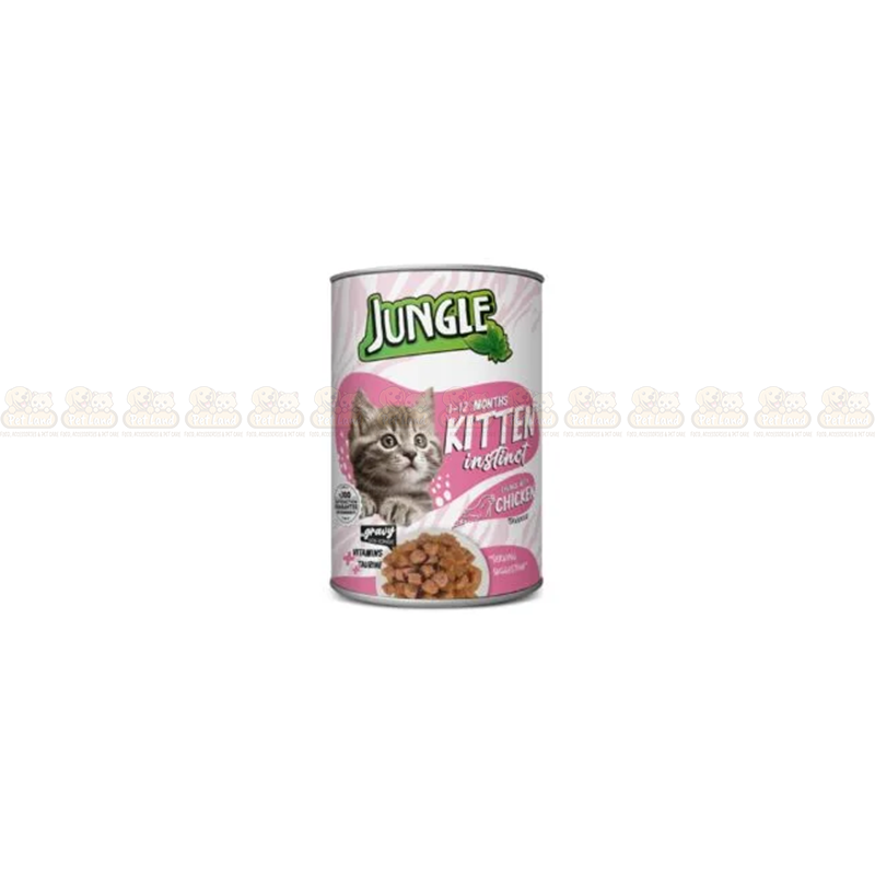 Jungle Chicken in Gravy 400g Kitten Canned Food