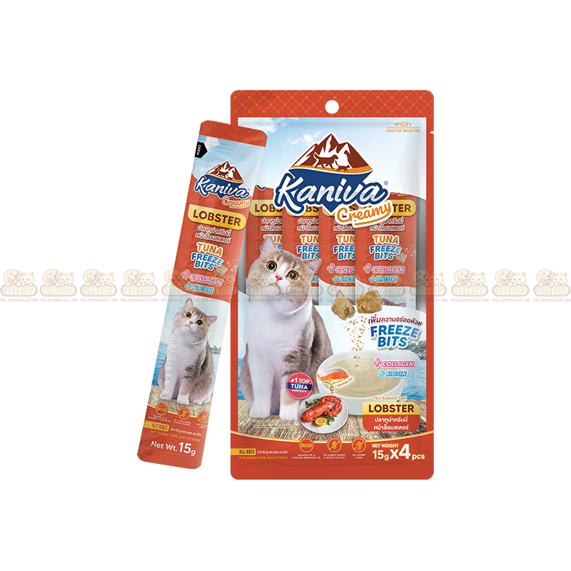 Kaniva Creamy Treat Tuna Topping Lobster + Tuna Freeze Bits 15g (1 Piece)