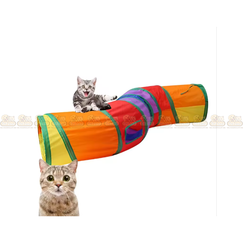 Interactive Cat Straight Tunnel Toy