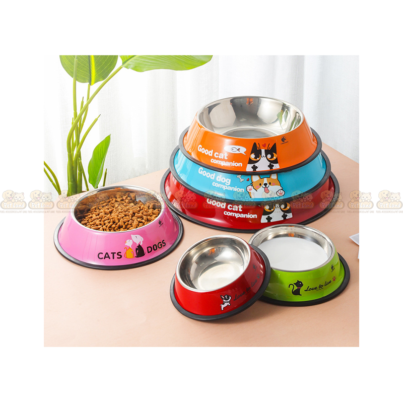 Stainless Steel Large Colorful Feeding Bowl for Pet