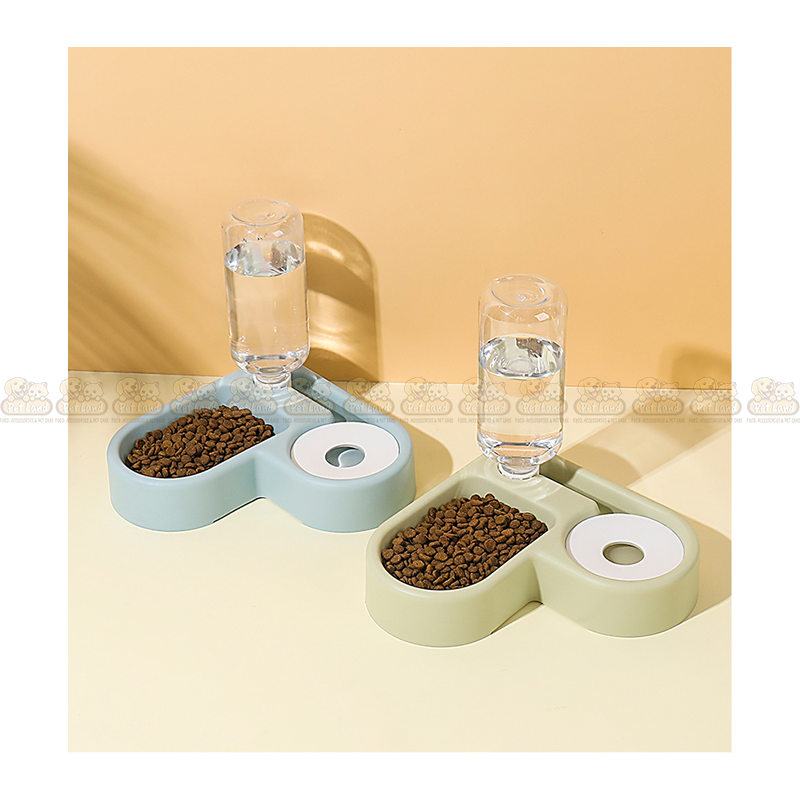 2 in 1 Smart Food Bowl with Water Feeder for Cats & Dogs