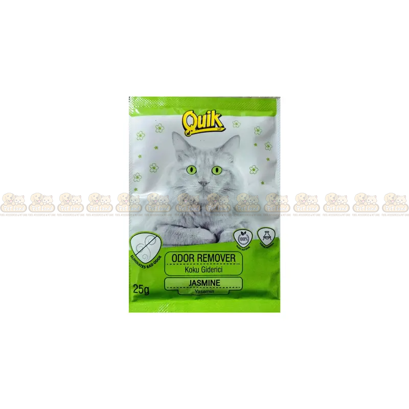 Quik Odor Remover Cat Litter Freshener Deodorizing Powder Jasmine – 25g