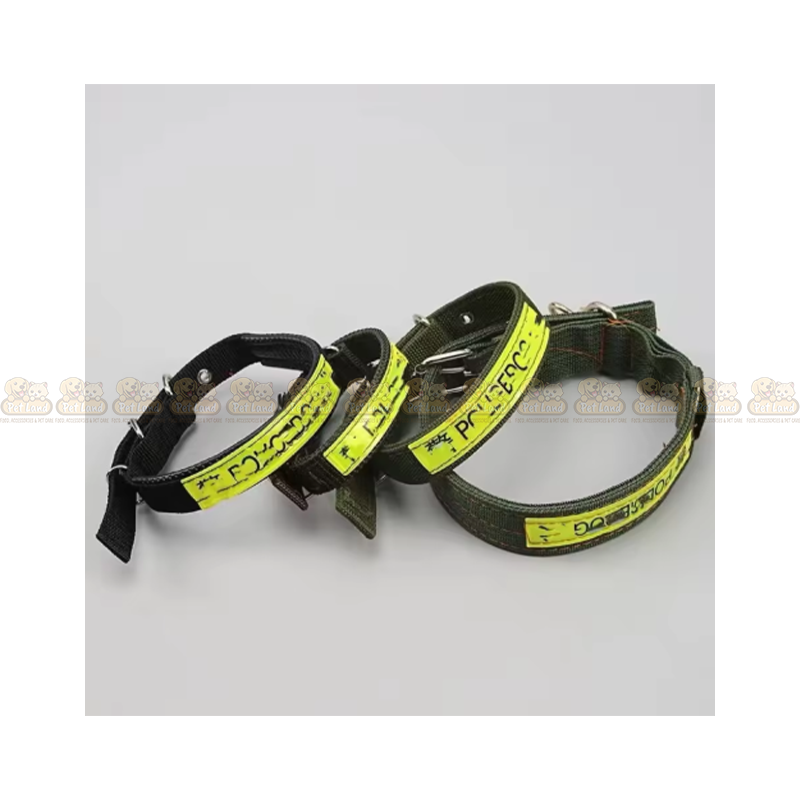 Police Dog Printed Dog Collar