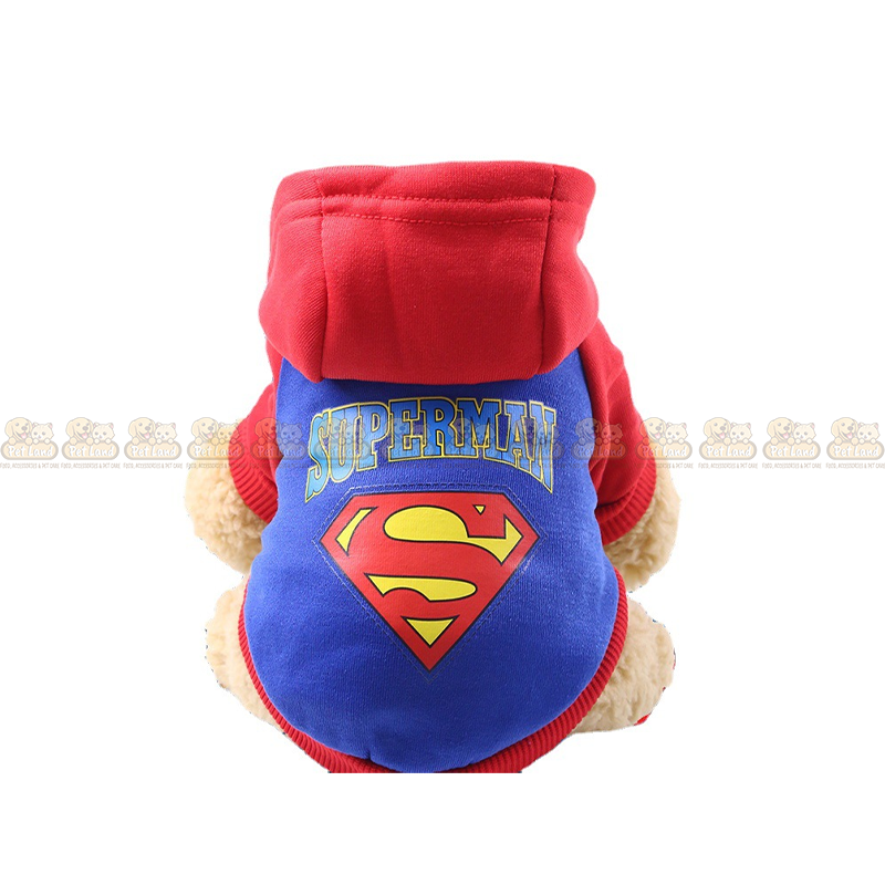 Full Sleeve Premium Superman Hoodie for Pets